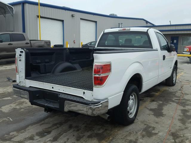 1FTNF1CT5CKD16857 - 2012 FORD F150 WHITE photo 4