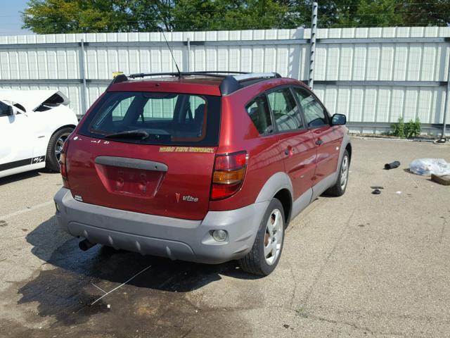 5Y2SL62853Z416602 - 2003 PONTIAC VIBE RED photo 4