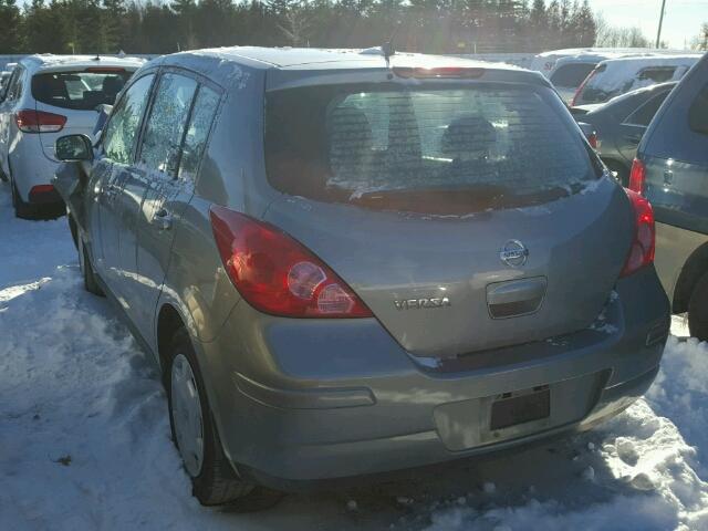 3N1BC13E28L377556 - 2008 NISSAN VERSA S SILVER photo 3