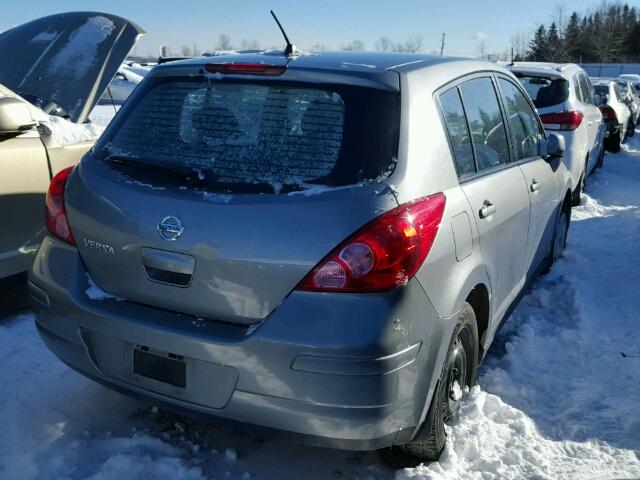 3N1BC13E28L377556 - 2008 NISSAN VERSA S SILVER photo 4