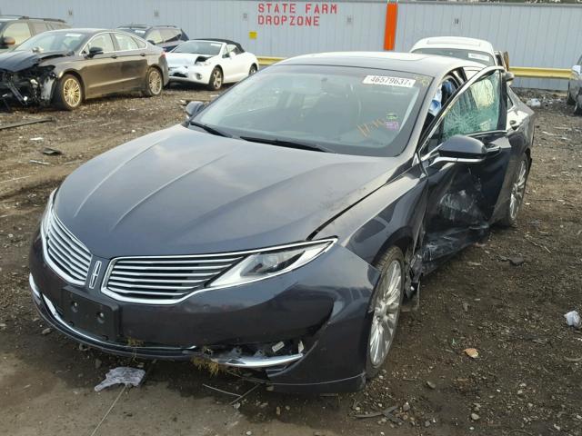 3LN6L2JK9DR800522 - 2013 LINCOLN MKZ CHARCOAL photo 2