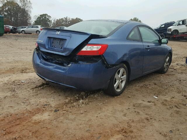 2HGFG12817H557781 - 2007 HONDA CIVIC EX BLUE photo 4