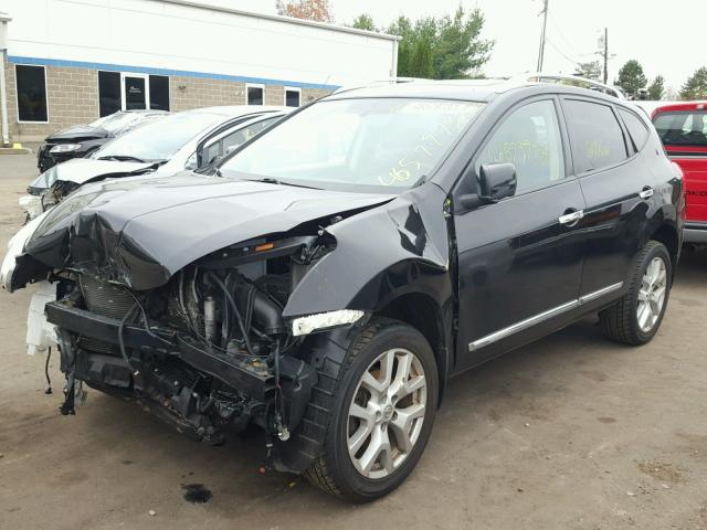 JN8AS5MV3DW124353 - 2013 NISSAN ROGUE S BLACK photo 2