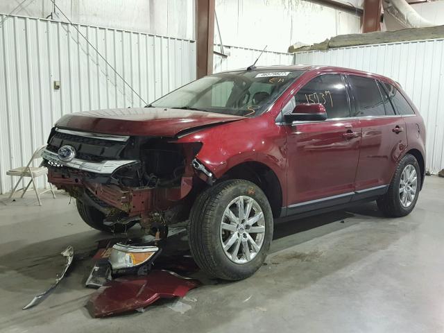 2FMDK3KC9DBA37813 - 2013 FORD EDGE LIMIT RED photo 2