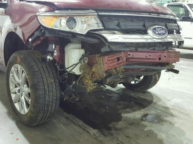 2FMDK3KC9DBA37813 - 2013 FORD EDGE LIMIT RED photo 9