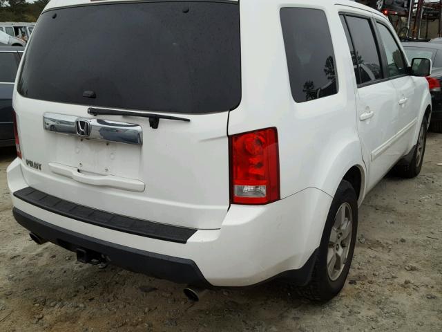 5FNYF38529B022308 - 2009 HONDA PILOT EXL WHITE photo 4