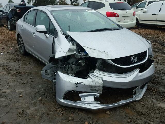 19XFB2F99DE068848 - 2013 HONDA CIVIC EXL SILVER photo 1