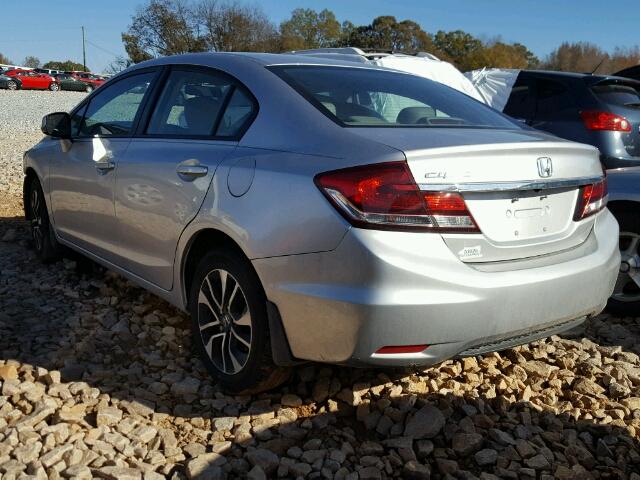 19XFB2F99DE068848 - 2013 HONDA CIVIC EXL فضي صورة 3