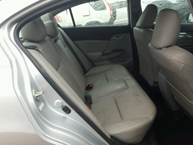 19XFB2F99DE068848 - 2013 HONDA CIVIC EXL فضي صورة 6