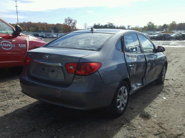 KMHDU4AD4AU903448 - 2010 HYUNDAI ELANTRA BL GRAY photo 4