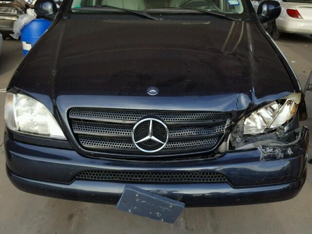 4JGAB54E61A253686 - 2001 MERCEDES-BENZ ML 320 BLUE photo 7