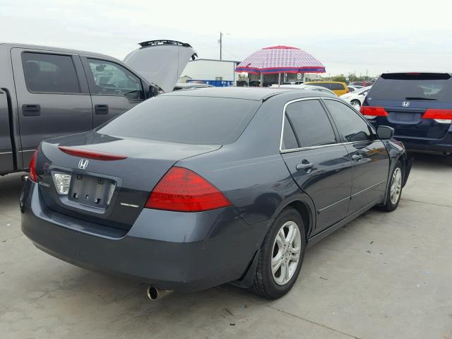 1HGCM56386A010571 - 2006 HONDA ACCORD SE CHARCOAL photo 4