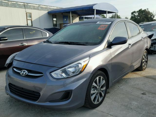 KMHCT4AE7HU284751 - 2017 HYUNDAI ACCENT GRAY photo 2