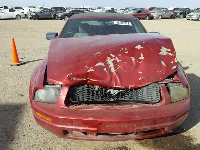 1ZVFT84NX65202486 - 2006 FORD MUSTANG RED photo 7