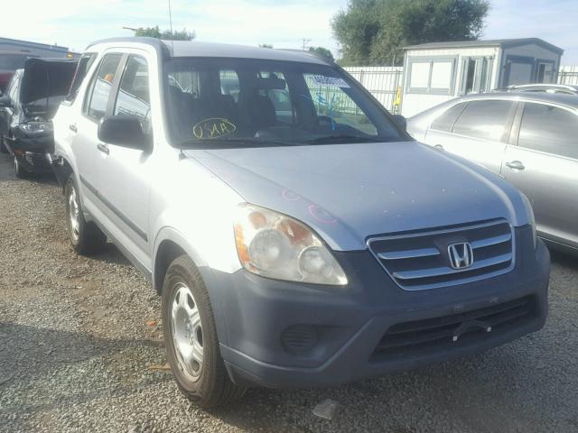 JHLRD68546C015822 - 2006 HONDA CR-V LX SILVER photo 1