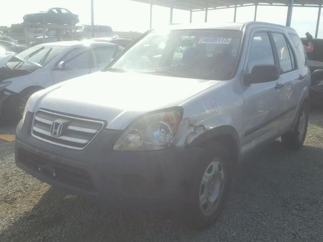 JHLRD68546C015822 - 2006 HONDA CR-V LX SILVER photo 2