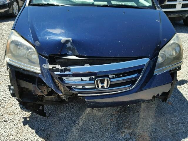 5FNRL38265B074876 - 2005 HONDA ODYSSEY LX BLUE photo 10