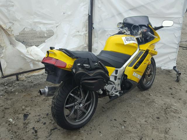 JH2RC3604NM200765 - 1992 HONDA VFR750 F YELLOW photo 4