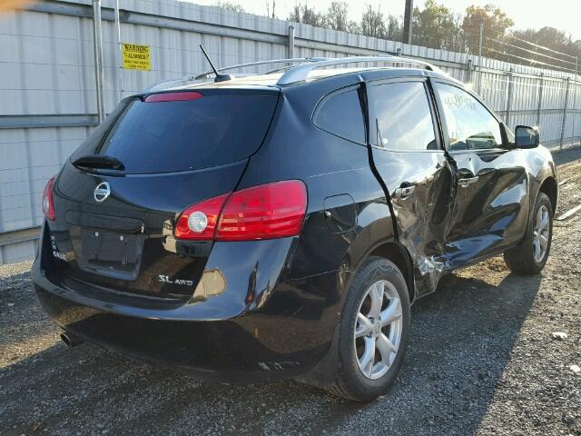 JN8AS5MV8AW610054 - 2010 NISSAN ROGUE S BLACK photo 4