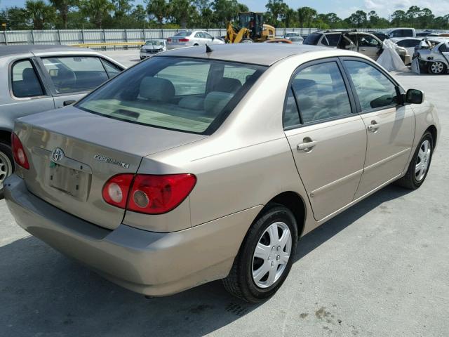 1NXBR32E68Z941123 - 2008 TOYOTA COROLLA CE TAN photo 4