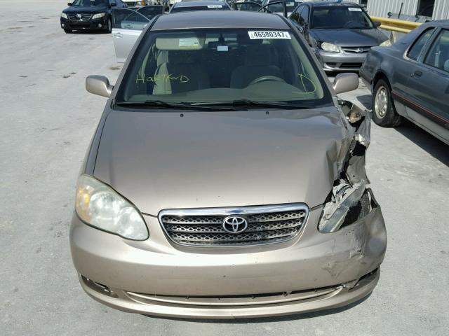 1NXBR32E68Z941123 - 2008 TOYOTA COROLLA CE TAN photo 9