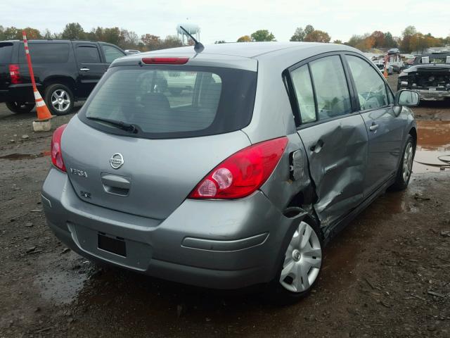 3N1BC1CP3AL373247 - 2010 NISSAN VERSA S GRAY photo 4