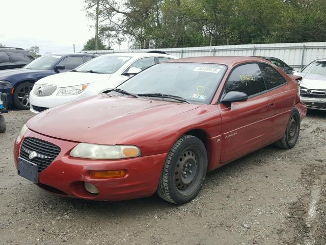 4C3AU42NXWE012227 - 1998 CHRYSLER SEBRING LX BURGUNDY photo 2