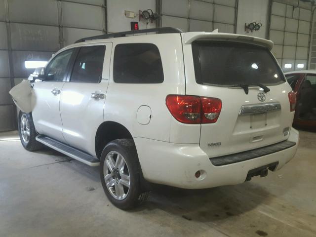 5TDDW5G12AS039389 - 2010 TOYOTA SEQUOIA PL WHITE photo 3