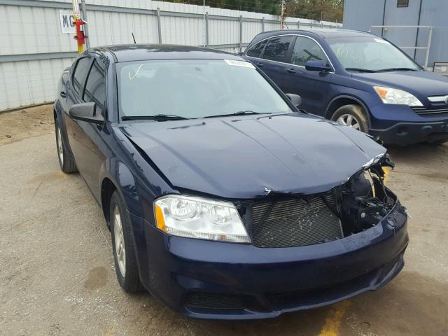 1C3CDZAG1DN613453 - 2013 DODGE AVENGER SE BLUE photo 1