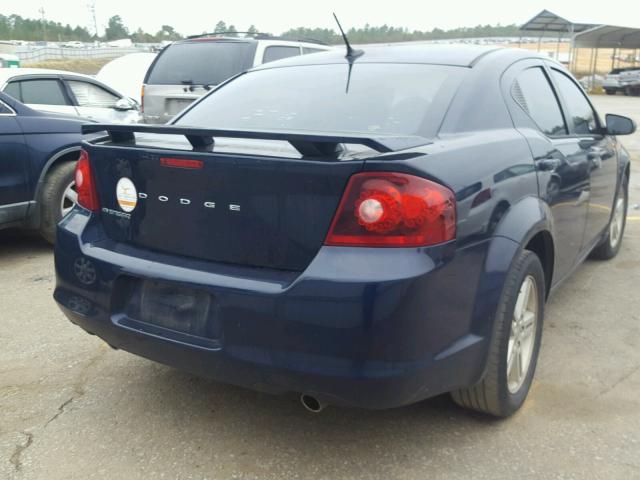 1C3CDZAG1DN613453 - 2013 DODGE AVENGER SE BLUE photo 4