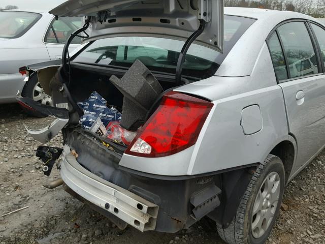 1G8AJ52F34Z183809 - 2004 SATURN ION LEVEL SILVER photo 9