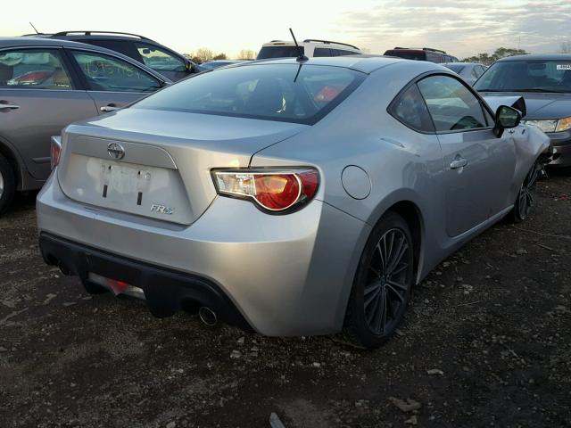 JF1ZNAA19D2730186 - 2013 TOYOTA SCION FR-S SILVER photo 4