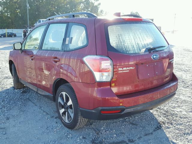 JF2SJABC7HH590814 - 2017 SUBARU FORESTER 2 RED photo 3