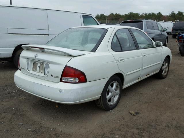 3N1CB51D61L417331 - 2001 NISSAN SENTRA XE WHITE photo 4