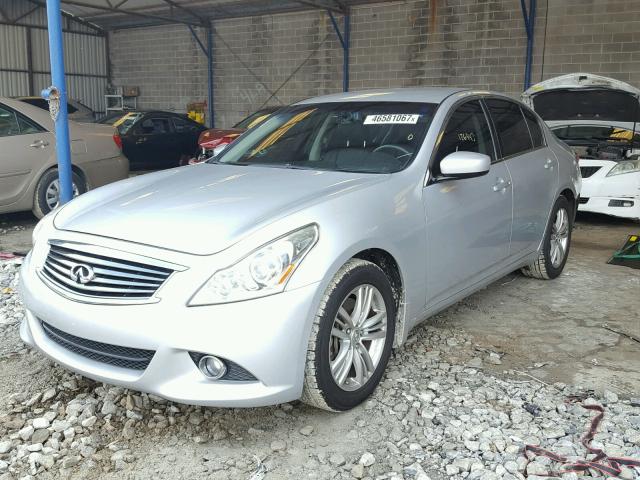 JN1DV6AP4BM602481 - 2011 INFINITI G25 BASE SILVER photo 2