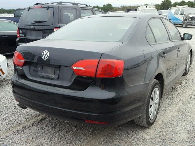 3VW2K7AJ8CM309619 - 2012 VOLKSWAGEN JETTA BASE 黑色 照片 4