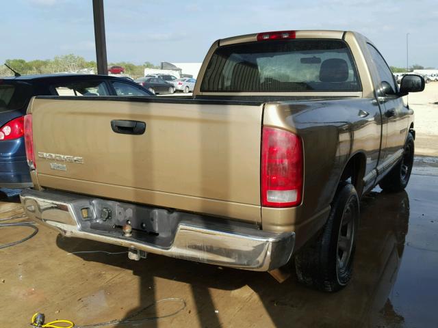 1D7HA16K62J179694 - 2002 DODGE RAM 1500 TAN photo 4