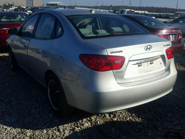 KMHDU46D58U549586 - 2008 HYUNDAI ELANTRA GL SILVER photo 3