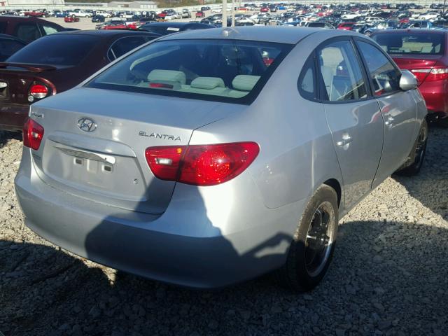 KMHDU46D58U549586 - 2008 HYUNDAI ELANTRA GL SILVER photo 4