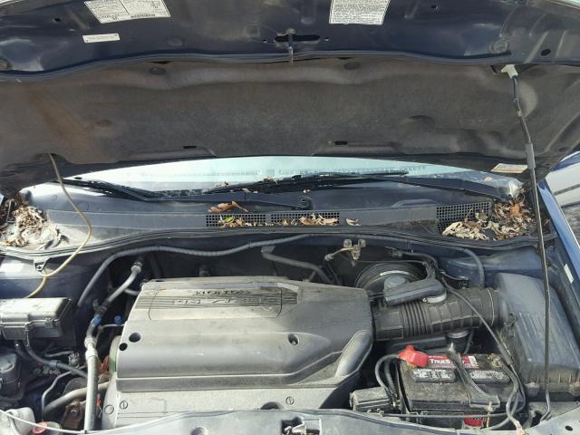 5FNRL18034B047183 - 2004 HONDA ODYSSEY EX BLUE photo 7