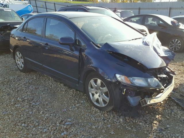 19XFA16559E046945 - 2009 HONDA CIVIC LX BLUE photo 1