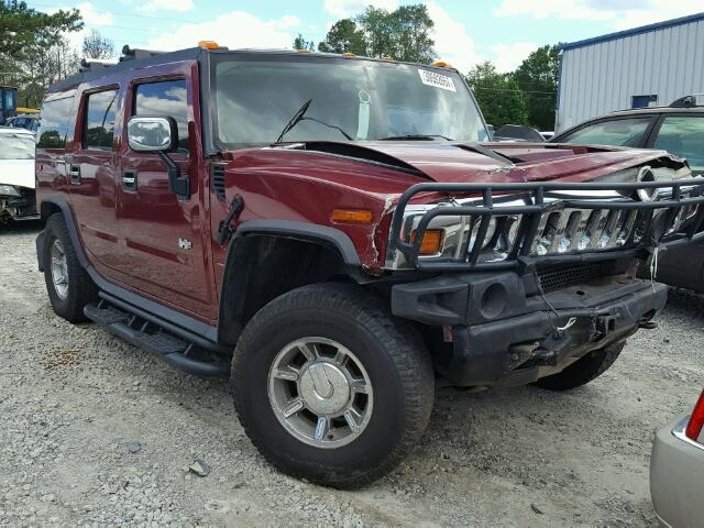 5GRGN23U63H129424 - 2003 HUMMER H2 RED photo 1