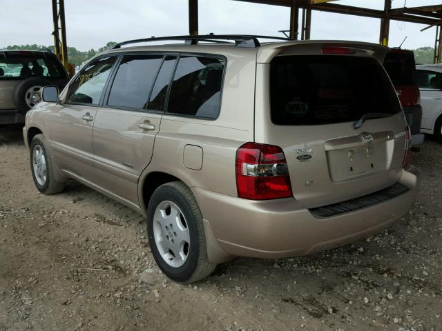 JTEDP21A070130608 - 2007 TOYOTA HIGHLANDER TAN photo 3