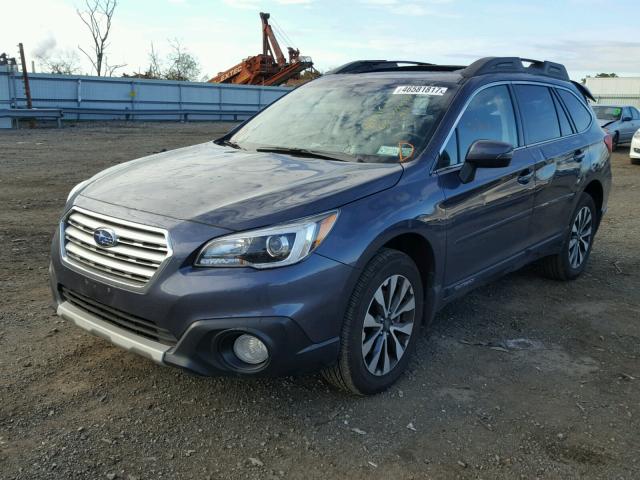 4S4BSENC3H3326786 - 2017 SUBARU OUTBACK 3. BLUE photo 2