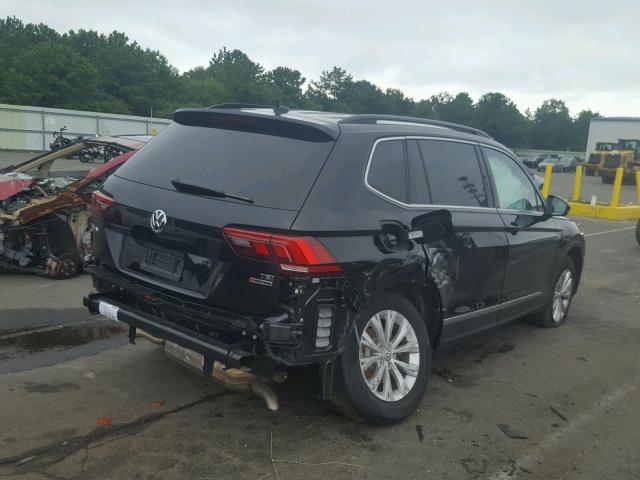 3VV2B7AX6JM015495 - 2018 VOLKSWAGEN TIGUAN SE Чорний фото 4