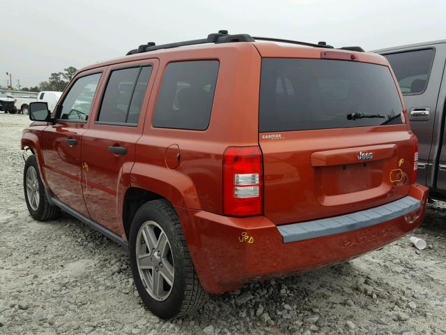 1J8FT28W48D665857 - 2008 JEEP PATRIOT SP ORANGE photo 3