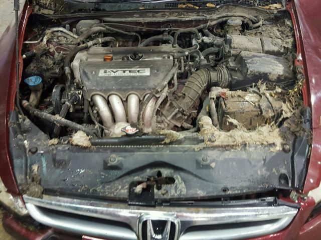 1HGCM56386A085786 - 2006 HONDA ACCORD SE MAROON photo 7