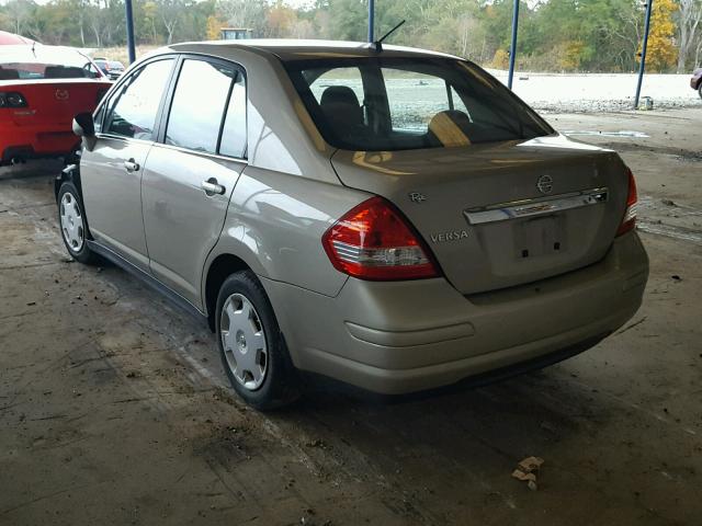 3N1BC11E88L406884 - 2008 NISSAN VERSA S BEIGE photo 3