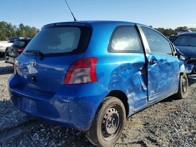 JTDJT923775061821 - 2007 TOYOTA YARIS BLUE photo 4