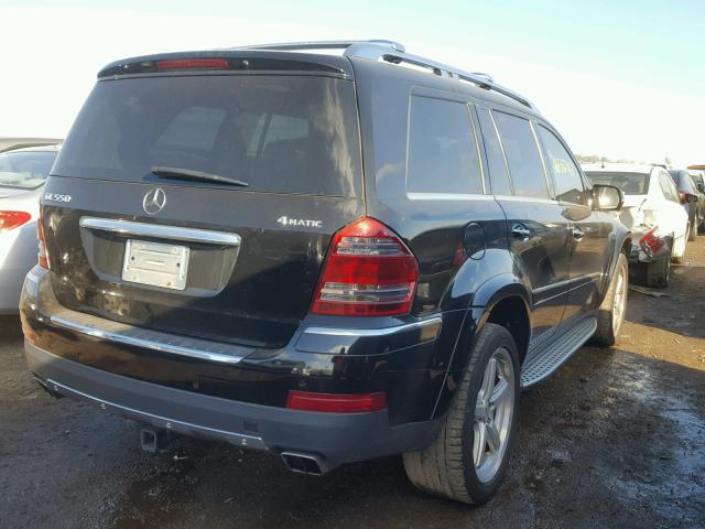 4JGBF86E89A526176 - 2009 MERCEDES-BENZ GL 550 4MA BLACK photo 4